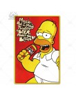 Simpson metalowy plakat Duff piwo metalowy znak zabawny znak dekoracje ścienne dla Bar Pub Club Man Cave ozdobny talerz dekoracj