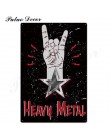 Rock & Roll metalowy znak plakietka z napisem Metal vintage rockowe metalowy plakat retro ściana wystrój dla baru Pub Club Man C