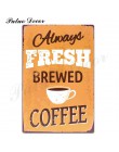 Kawa metalowy znak vintage znak puszka tablica metalowa klasyczna ściana wystrój kuchenna kawa Bar Cafe Retro Metal plakaty meta