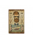 Vintage do salonu fryzjerskiego metalowe tabliczki Barbershop plakat Cafe Bar Pub Retro tablica strzyżenie i golenie broda żelaz