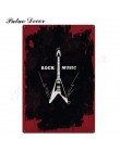 Rock & Roll znak blaszany Vintage metalowy znak plakietka metalowa Vintage metalowy plakat Retro Rock dekoracje ścienne dla Bar 
