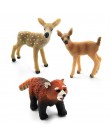 Symulacja mini Panda słoń szop pracz kangur Alpaca Deer Bear osioł Wildebeest figurka zwierzątka home baśniowe dekoracje rysunek