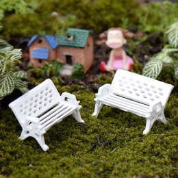 10 sztuk/partia mini ogród dekoracje krzesła bajki miniatury ogrodowe figurki do Terrarium krzesło rzemiosło dekoracji Terrarium