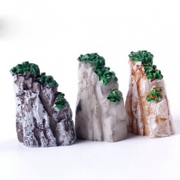5/10 sztuk/zestaw Mini Mountain miniaturowe zabawki ozdoby Bonsai roślin ogrodnictwo akcesoria ogrodowe żywicy naturalnej domu d