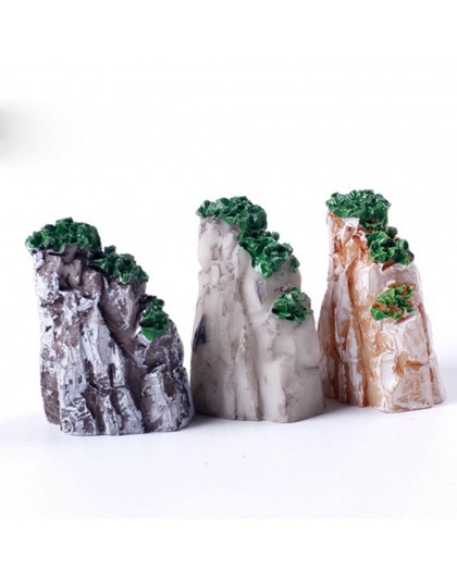5/10 sztuk/zestaw Mini Mountain miniaturowe zabawki ozdoby Bonsai roślin ogrodnictwo akcesoria ogrodowe żywicy naturalnej domu d