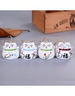 Ceramiczne Windchimes szczęście wisiorek z kotem wiatr kuranty ozdoba samochodu wiszące miniaturowe figurki dekoracji domu ceram