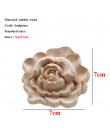 VZLX kwiat rzeźbione w drewnie naturalne drewniane aplikacje do szafka niepomalowane drewniane listwy naklejka dekoracyjne figur