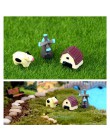 Kawaii figurka słonia krowa świnia żaba kaczka jeż żółw pies kot wystrój mini bajki ogród statua zwierząt miniaturowe rzemiosło 