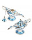 Rosyjska lampa Hollow Wishing magiczna lampa ze stopu cynku pragnąc dzbanek na herbatę Retro Home ornament dekoracyjny prezenty