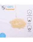 160X200 bawełna, frotte materac pokrywa 100% materac wodoodporny Protector łóżko Bug dowód kurz roztocza podkład na materac pokr
