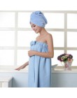 BAKINGCHEF damski ręcznik kąpielowy z mikrofibry zestaw z opaską do włosów szlafrok tekstylia domowe artykuły łazienkowe akcesor
