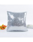 Brokat cekiny poduszki dekoracyjne Bling rzuć poszewka na poduszkę siedzenia Cafe Home Decor Sofa salon poszewka 40x40 cm