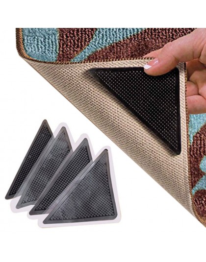 4 sztuk/zestaw wielokrotnego użytku zmywalny dywan mata dywanowa chwytaki antypoślizgowe silikonowe maty do kąpieli Grip Protect