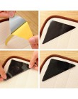 Nowe przydatne 4 szt. Dywaniki samoprzylepne dywaniki narożne maty silikonowe antypoślizgowe naklejki na akcesoria łazienkowe