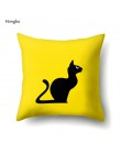 Hongbo kot kreskówkowy drukuj poszewka rzuć poszewka na poduszkę do domu Sofa poduszki do siedzenia samochodu