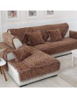 Zagęścić pluszowa tkanina narzuta na sofę koronkowa antypoślizgowa narzuta siedzisko w stylu europejskim narzuta na sofę Sofa rę