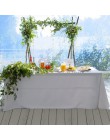 1 sztuk satynowy obrus w nowoczesnym stylu złoty biały na boże narodzenie wesele tabela pokrywa obrus Home Decor