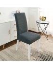 Super miękka tkanina polarowa pokrowiec na krzesło elastyczne pokrowce na krzesła elastan do kuchni/wesele nowoczesny pokrowiec 