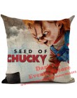 Halloween Horror poszewka Chucky Annabelle krzyczeć Clown drukowane rzut poduszki salonu Halloween dekoracyjna poszewka na podus
