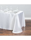 1 sztuk satynowy obrus w nowoczesnym stylu złoty biały na boże narodzenie wesele tabela pokrywa obrus Home Decor