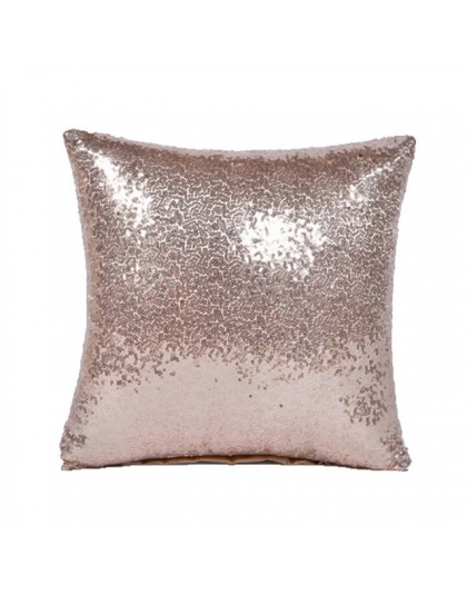 Srebrny cekin dekoracyjne poduszki brokatowe srebrne Bling rzuć poszewka na poduszkę siedzisko na poduszka dekoracyjna pokrowce 