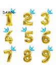 2 sztuk/partia 32 calowy balony foliowe w kształcie cyfr cyfrowy manometr Ballon dzieci urodziny festiwal Party rocznica korony 