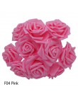 25 głów 8CM nowa kolorowa sztuczna pianka pe róża kwiaty bukiet panny młodej dekoracja ślubna do domu Scrapbooking materiały dla