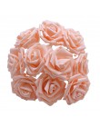 25 głów 8CM nowa kolorowa sztuczna pianka pe róża kwiaty bukiet panny młodej dekoracja ślubna do domu Scrapbooking materiały dla