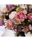 Piwonia DIY strona dekoracji jedwab, w stylu vintage sztuczne małe kwiaty róża ślubne sztuczne kwiaty materiały świąteczne bukie