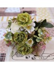 Piwonia DIY strona dekoracji jedwab, w stylu vintage sztuczne małe kwiaty róża ślubne sztuczne kwiaty materiały świąteczne bukie