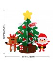 OurWarm DIY czuł choinki prezenty na nowy rok dzieci zabawki sztuczne drzewo ozdoby na ścianę świąteczne dekoracje do domu