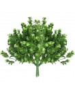 7 widelec woda trawa eukaliptus plastikowe sztuczne rośliny zielona trawa plastikowy kwiat roślina ślub strona główna stół dekor