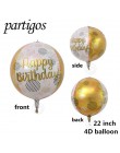 1 zestaw wszystkiego najlepszego z okazji urodzin balony ślubne urodziny banery imprezowe helem globos różowe złoto z balonów fo