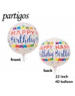 1 zestaw wszystkiego najlepszego z okazji urodzin balony ślubne urodziny banery imprezowe helem globos różowe złoto z balonów fo