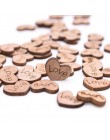 100 sztuk Mini drewniane Love Heart konfetti na stół weselny DIY akcesoria rzemieślnicze rustykalne wesele DIY dekoracje Favor S