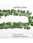 10 styl 1pc sztuczna dekoracja żywe winorośli Rattan liść pochwy trawy rośliny liście winogron dla domu dekoracje na przyjęcie o