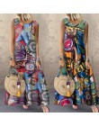ZANZEA kobiety czeski bez rękawów kwiatowy drukowane Sundress letnia sukienka w stylu Vintage Kaftan plaża Vestido Femme Sarafan