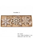 12 sztuk/pudło Vintage Hollow boże narodzenie drewniane ozdoby wiszące dekoracje na przyjęcie świąteczne ozdoby choinkowe wisząc