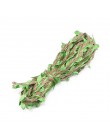 2M 5M sztuczny zielony liście tkania liny konopne DIY ślub urodziny dekoracje ślubne Rattan prezent bukiet opakowanie liny 5mm