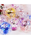 10 sztuk/partia brokat konfetti lateksowe balony romantyczna dekoracja ślubna złota jasna dekoracja urodzinowa dla dzieci Baby S