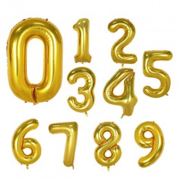 16 30 40 cali różowe złoto balony cyfry duża cyfra helem folia balon dekoracje ślubne materiały urodzinowe Baby Globos