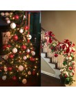24 sztuk 3cm boże narodzenie piłka brokat boże narodzenie ozdoby choinkowe wiszące dekoracje świąteczne do domu Palline Natale D