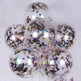 10 sztuk/partia brokat konfetti lateksowe balony romantyczna dekoracja ślubna złota jasna dekoracja urodzinowa dla dzieci Baby S