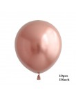 18 cal różowe złoto balon foliowy z sercem 10 cal biały różowy lateks konfetti do balonów balon dekoracje ślubne urodziny zabawk