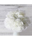 1 bukiet 5 głowice sztuczny jedwab kwiaty piwonii wysokiej jakości fałszywe kwiaty hortensja dla domu wesele dekoracje na walent