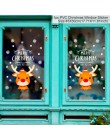 Zdejmowana bożonarodzeniowa naklejka na okno święty mikołaj świąteczna dekoracja do domu wystrój bożonarodzeniowy wesołych świąt