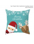 Boże narodzenie zielony czarny bawełna wytłaczanie na gorąco poszewki na poduszkę dekoracje świąteczne dla domu 2019 wystrój na 