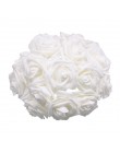 24 sztuk/partia sztuczna róża bukiet dekoracyjne piankowe kwiaty — róże bukiety panny młodej na ślub strona główna dekoracje ślu
