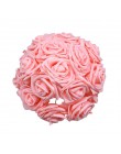24 sztuk/partia sztuczna róża bukiet dekoracyjne piankowe kwiaty — róże bukiety panny młodej na ślub strona główna dekoracje ślu