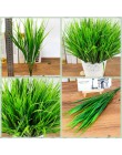 1 sztuka zielona trawa sztuczne rośliny plastikowe kwiaty gospodarstwa domowego ślub wiosna lato wystrój salonu P20